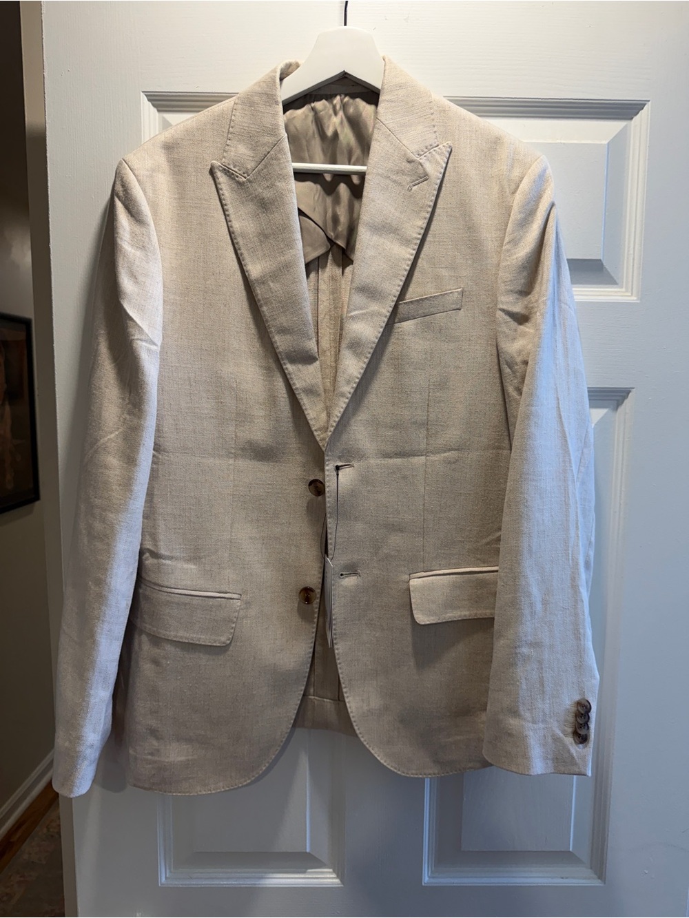 H&M Beige Linen Blazer